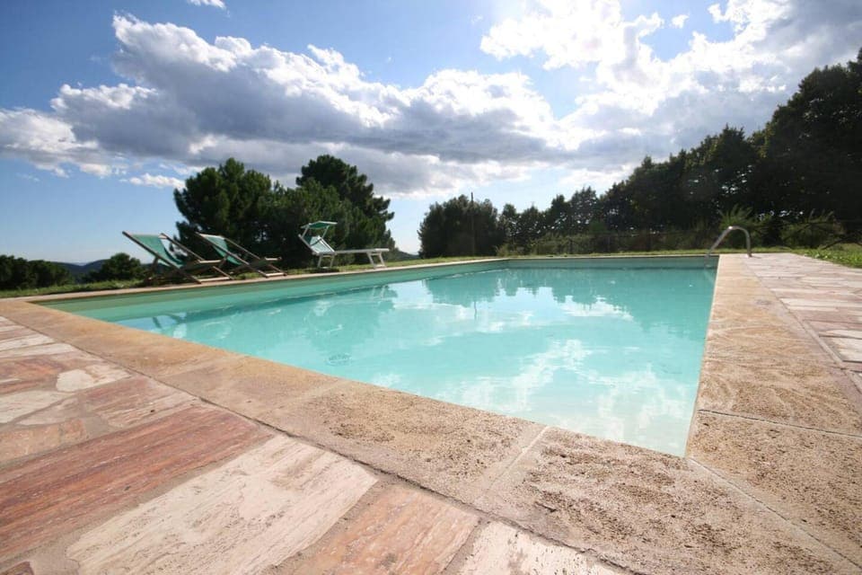 Property building, Living room, Swimming pool