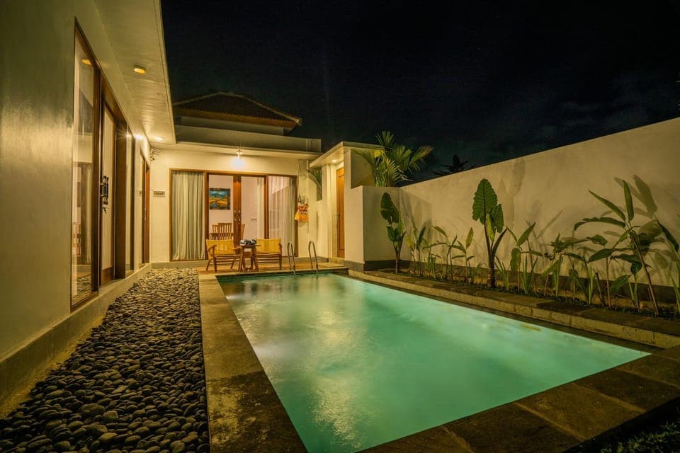 Night, Swimming pool