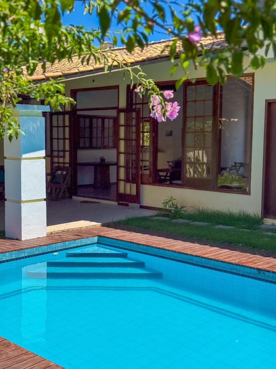 Property building, Patio, Restaurant/places to eat, Day, Pool view, Swimming pool