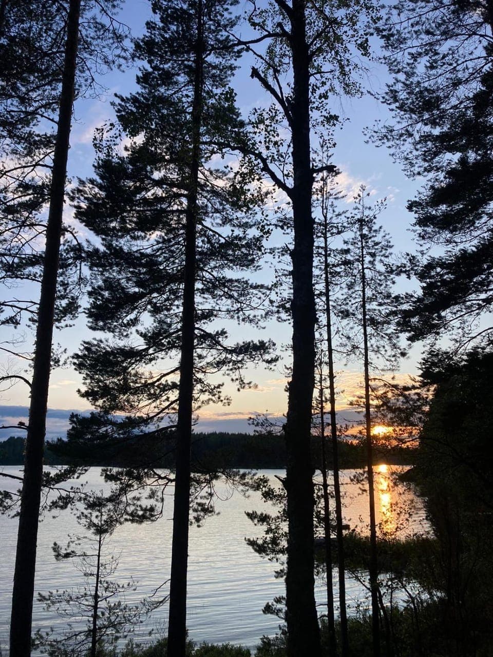 Natural landscape, Lake view, Sunset