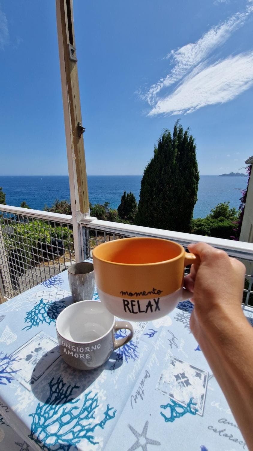 Natural landscape, View (from property/room), Balcony/Terrace, Sea view