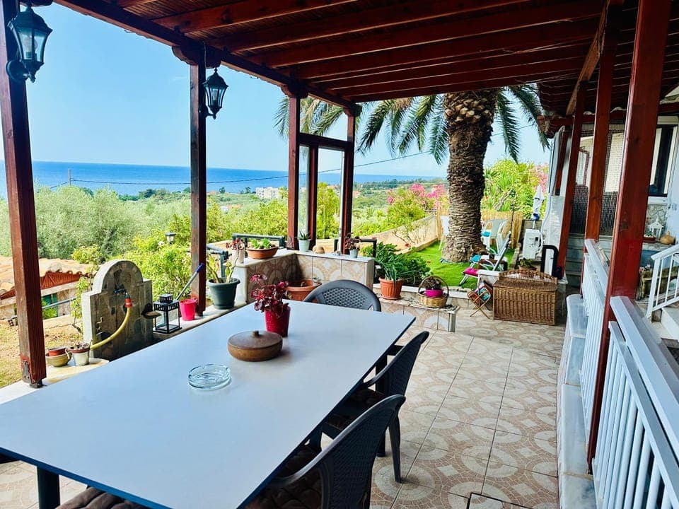 Patio, Balcony/Terrace, Seating area, Dining area, Sea view