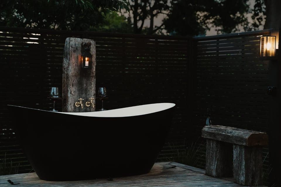 Night, Hot Tub, Bath