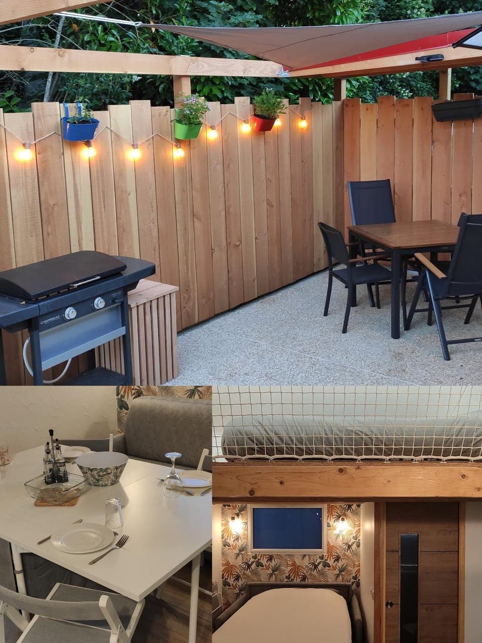 Patio, Living room, Seating area, Dining area