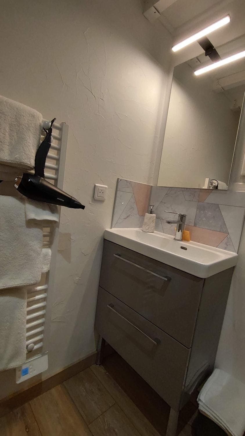 Bathroom, hair dryier