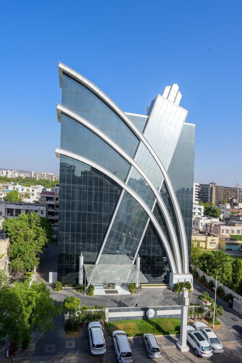 Property building, Facade/entrance, Bird's eye view