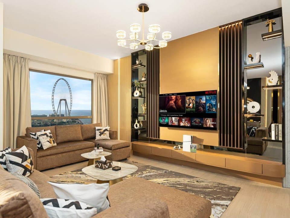 Bird's eye view, TV and multimedia, View (from property/room), Living room, Seating area, Beach, Evening entertainment, Sea view, Sea view