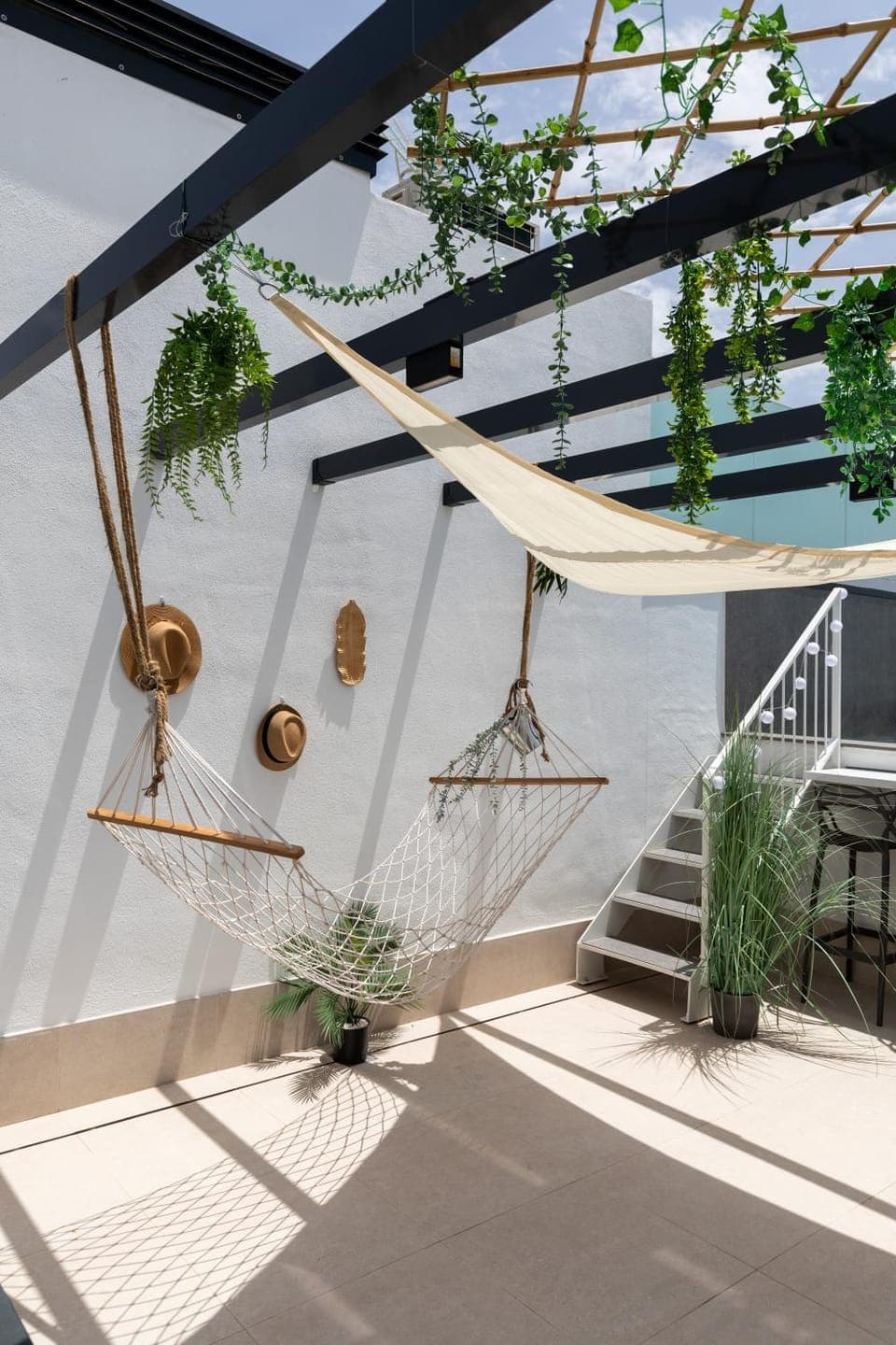 Patio, Day, Summer, Garden, Balcony/Terrace, Seating area, Time of day