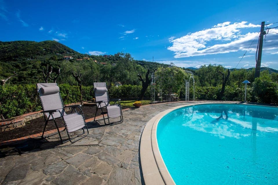 Natural landscape, Swimming pool, sunbed