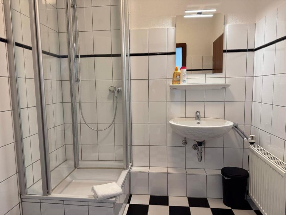 Shower, Toilet, towels