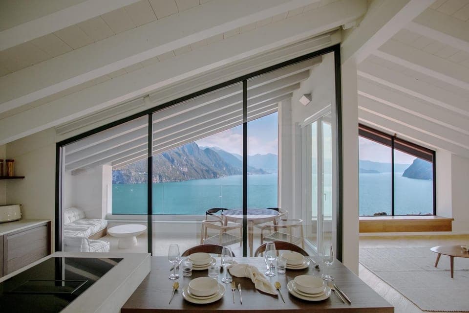 Lake view, Mountain view, kitchen