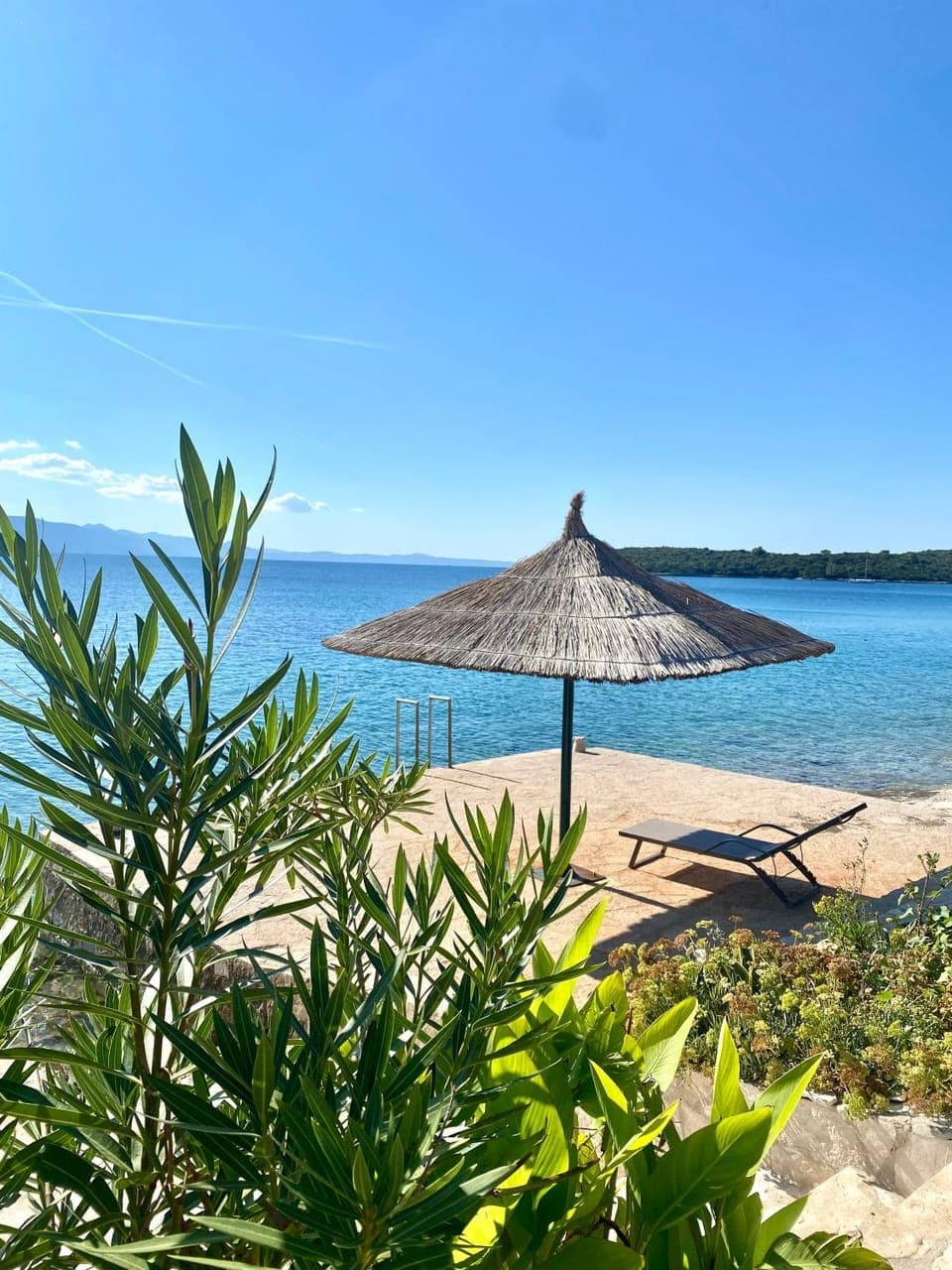 Day, Beach, Sea view, sunbed