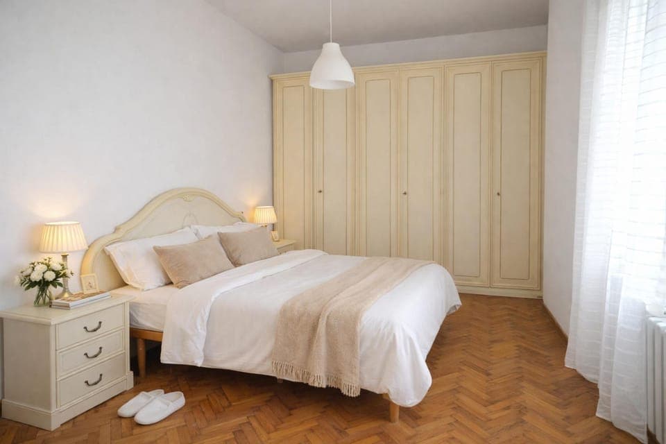 Bed, Photo of the whole room, Bedroom, wardrobe