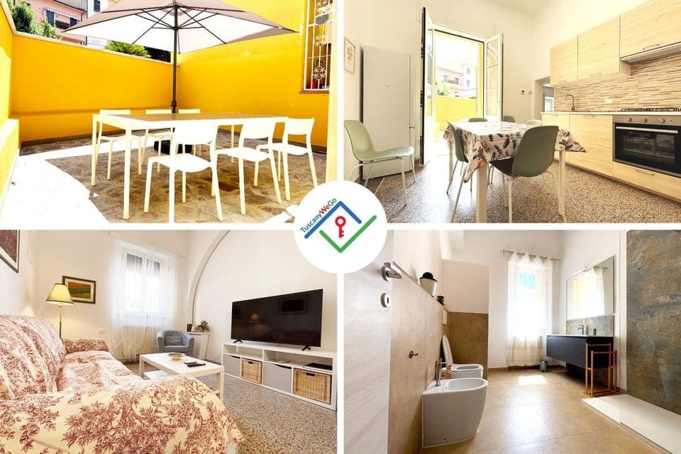 Patio, Communal lounge/ TV room, Bed, Bathroom, TV and multimedia, Kitchen or kitchenette, Living room, Seating area, Dining area, oven, stove