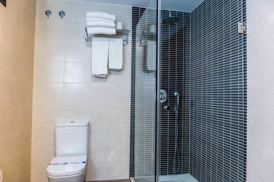 Shower, Toilet, Bathroom, towels