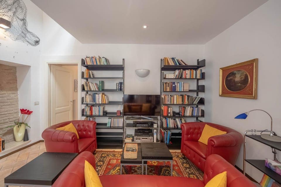 Library, TV and multimedia, Living room, Seating area, heating, internet, air conditioner