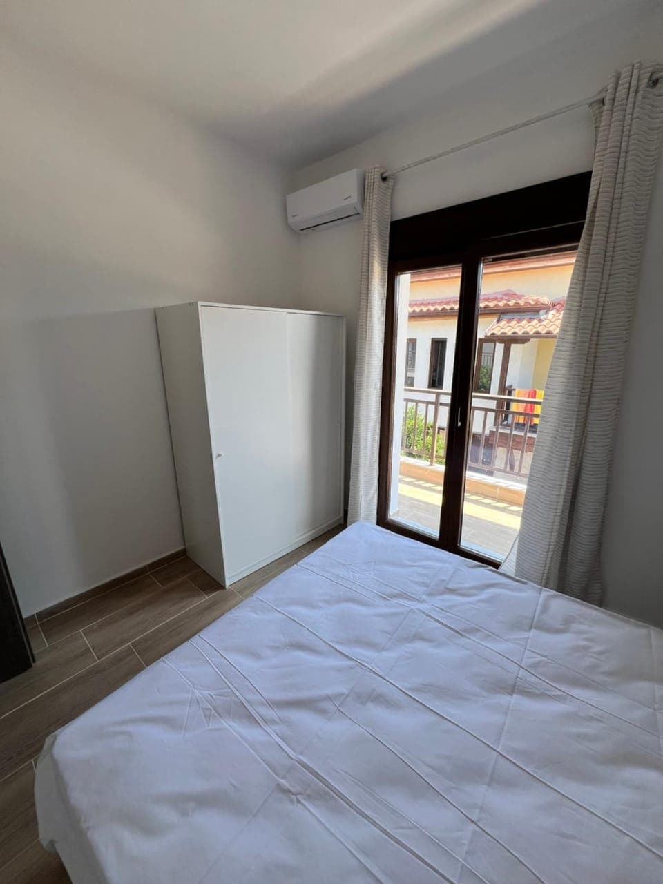 Bed, Photo of the whole room, Bedroom, wardrobe, air conditioner