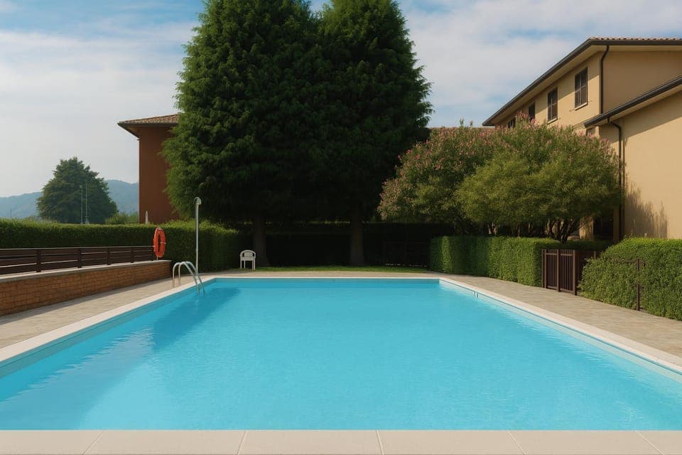 Property building, Garden, Garden view, Pool view, Swimming pool