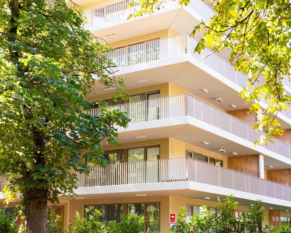 Property building, Spring, Day