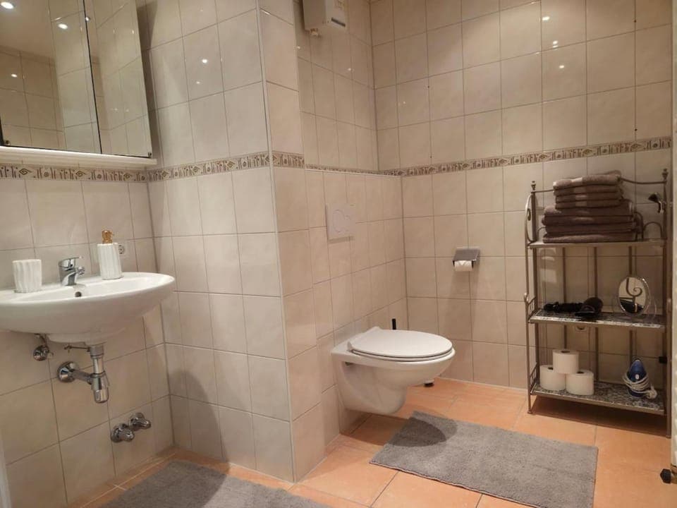 Shower, Toilet, towels