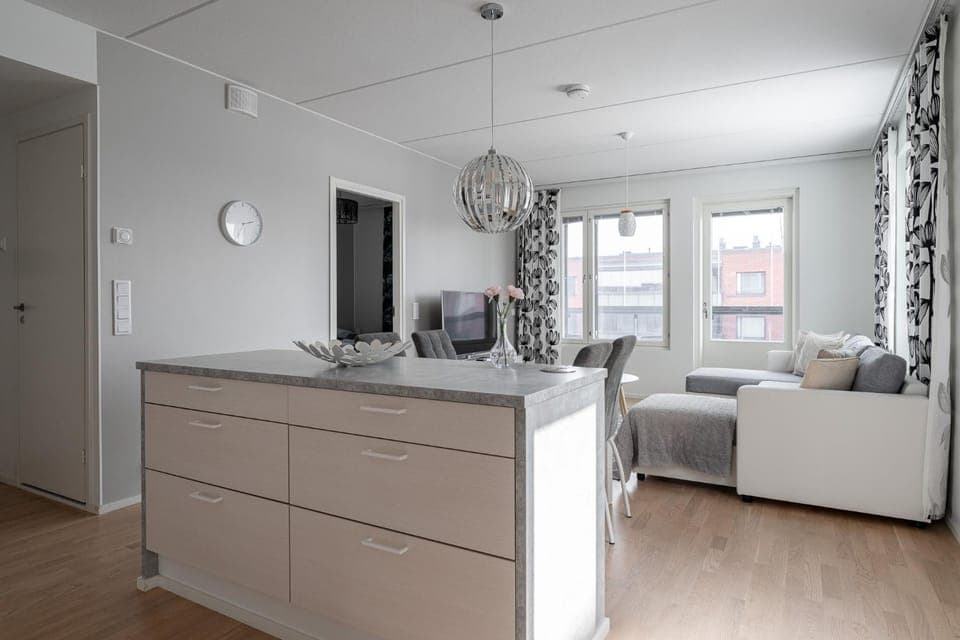 Living room, Seating area, kitchen