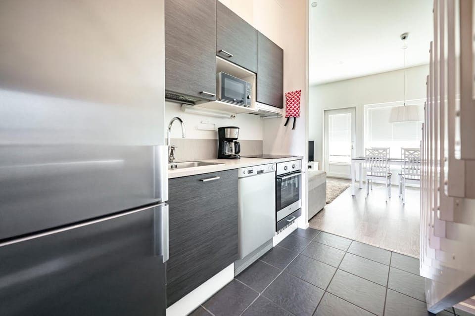 Kitchen or kitchenette, dishwasher, oven, pet friendly, stove, toaster
