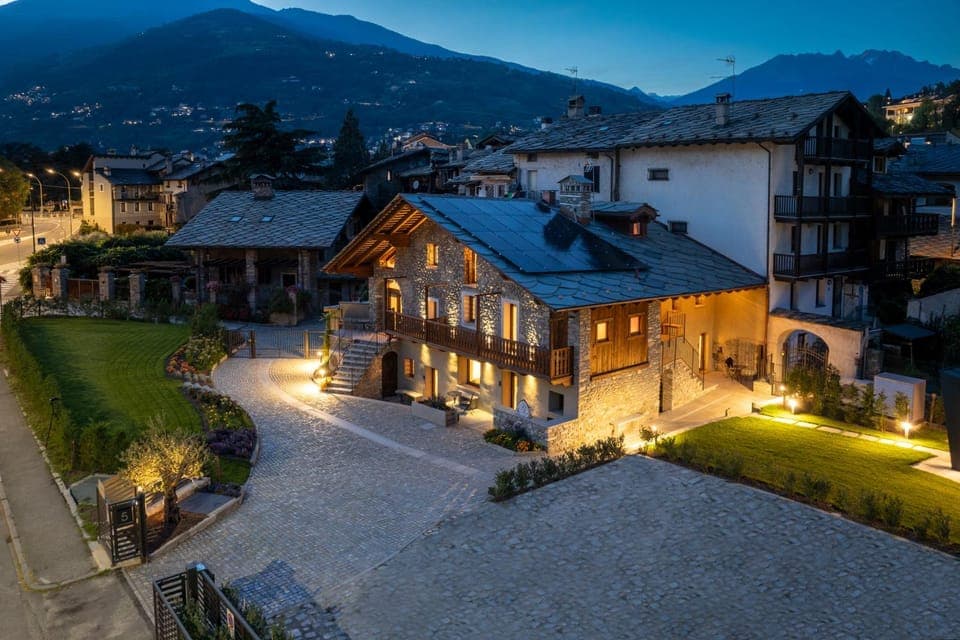 Property building, Night, Mountain view