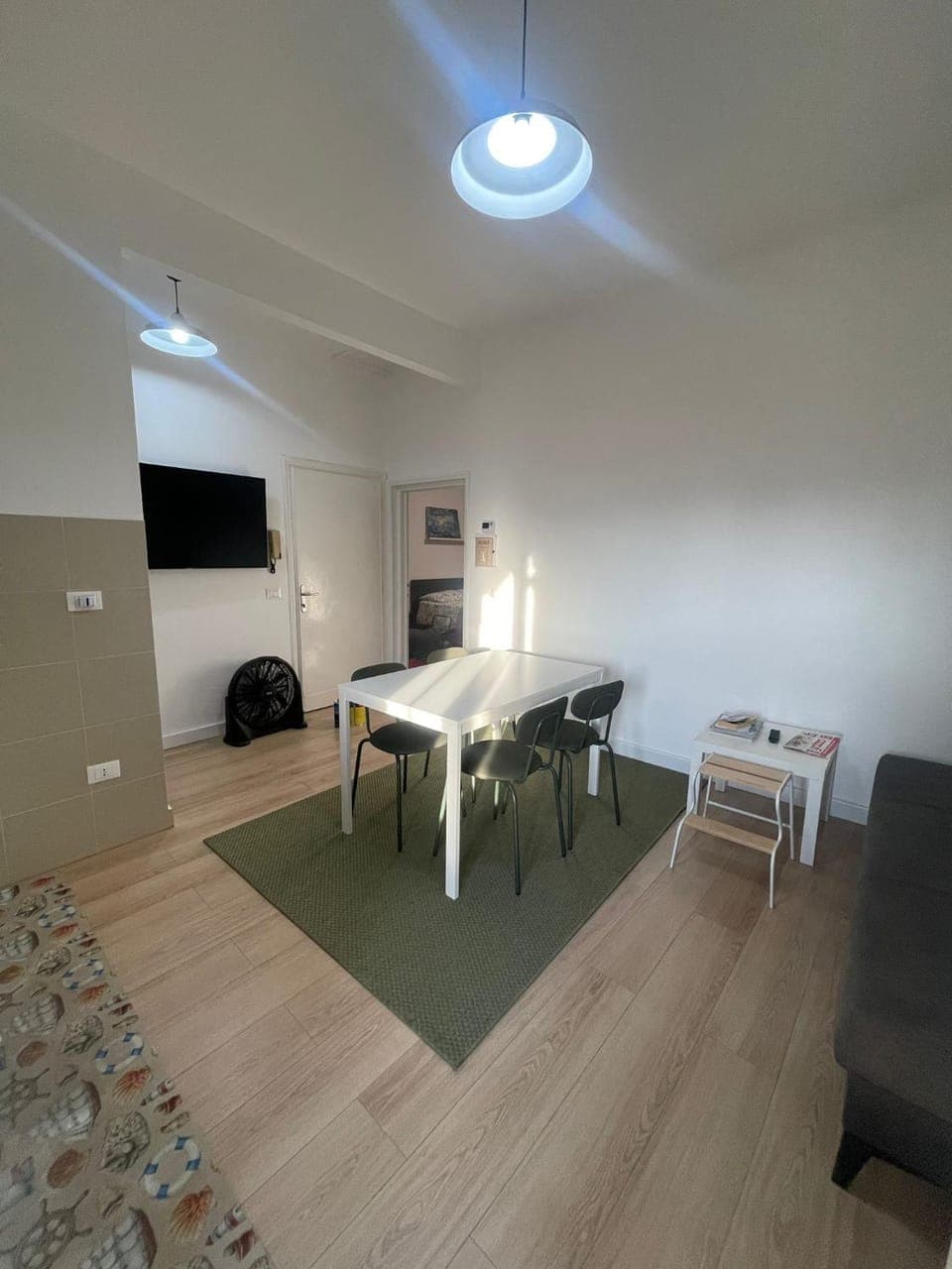 Living room, kitchen