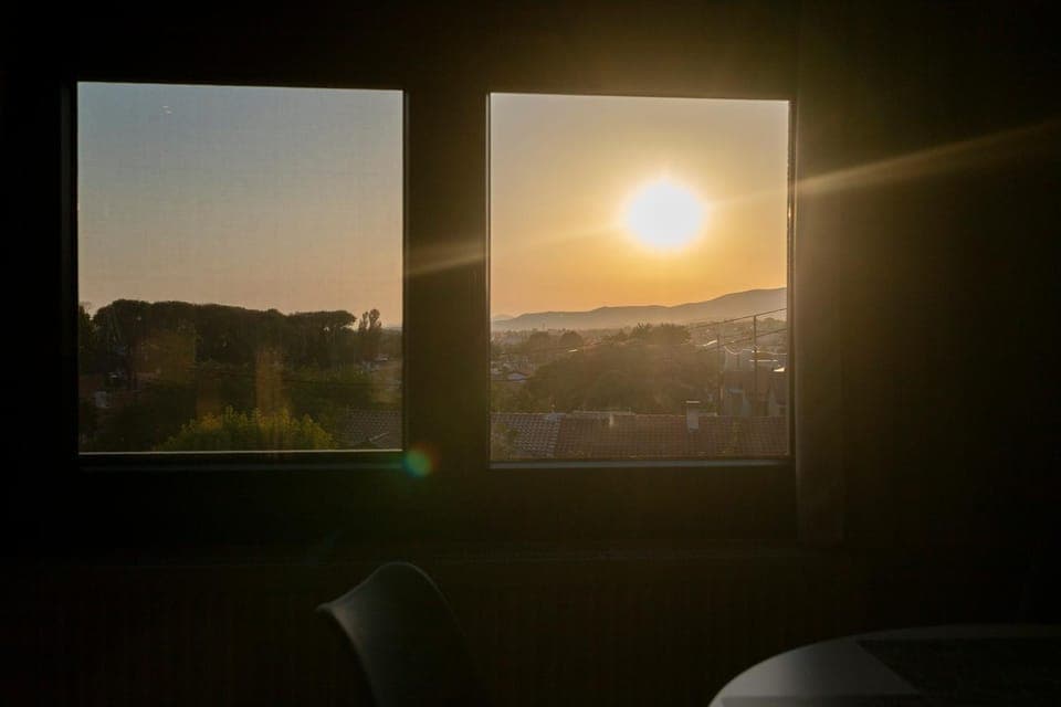 Natural landscape, Mountain view, Sunrise, Sunset