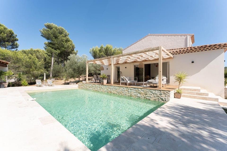 Property building, Patio, Garden view, Pool view, Swimming pool