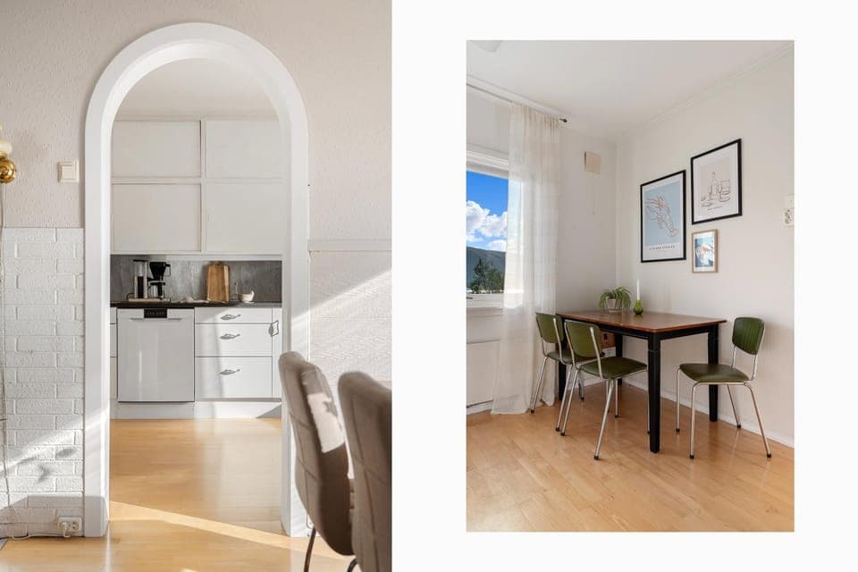 Coffee/tea facilities, Kitchen or kitchenette, Seating area, Dining area