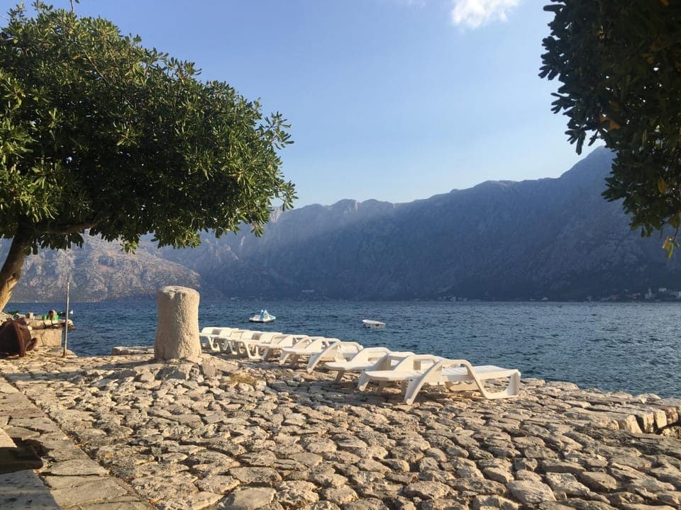 Natural landscape, Beach, Mountain view, Sea view