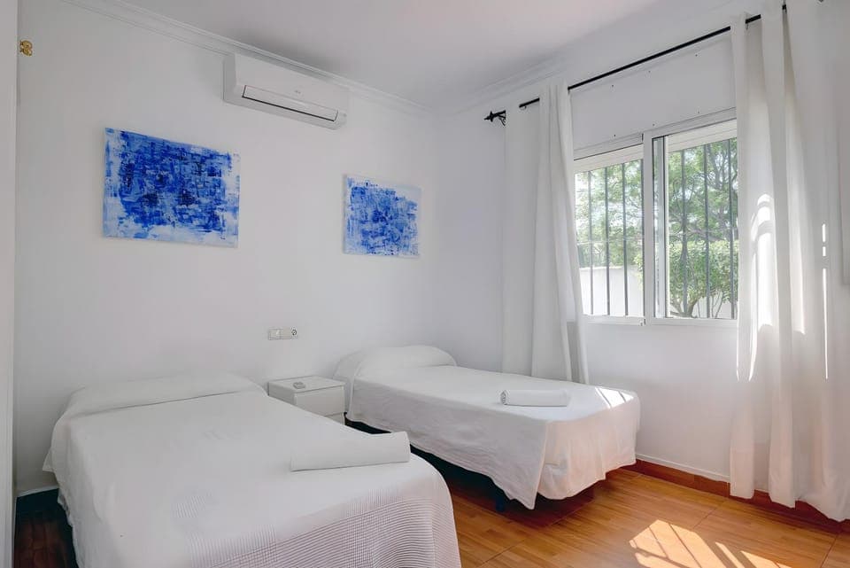 Property building, Living room, Bedroom