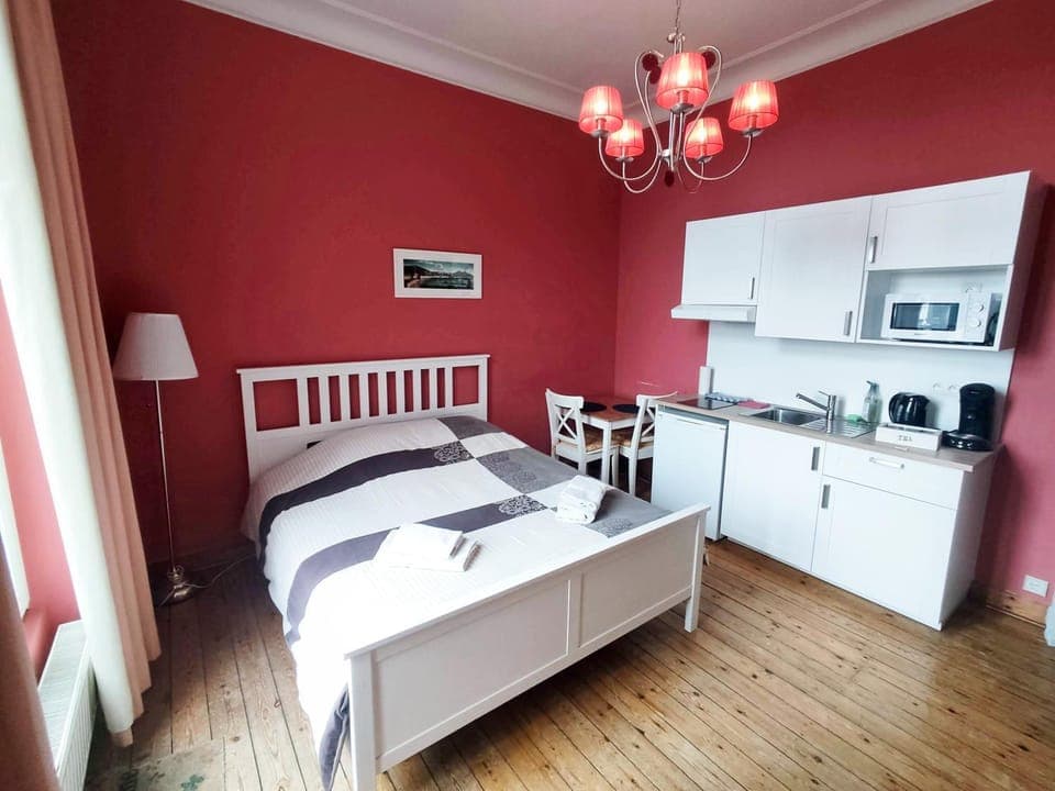 Bed, Kitchen or kitchenette, Dining area, Bedroom