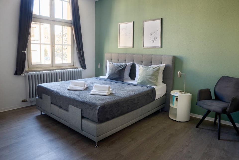 Bed, Photo of the whole room, Bedroom, cot, wardrobe