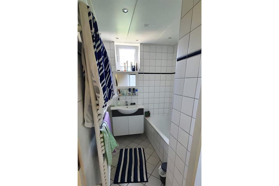 Bathroom, Living room