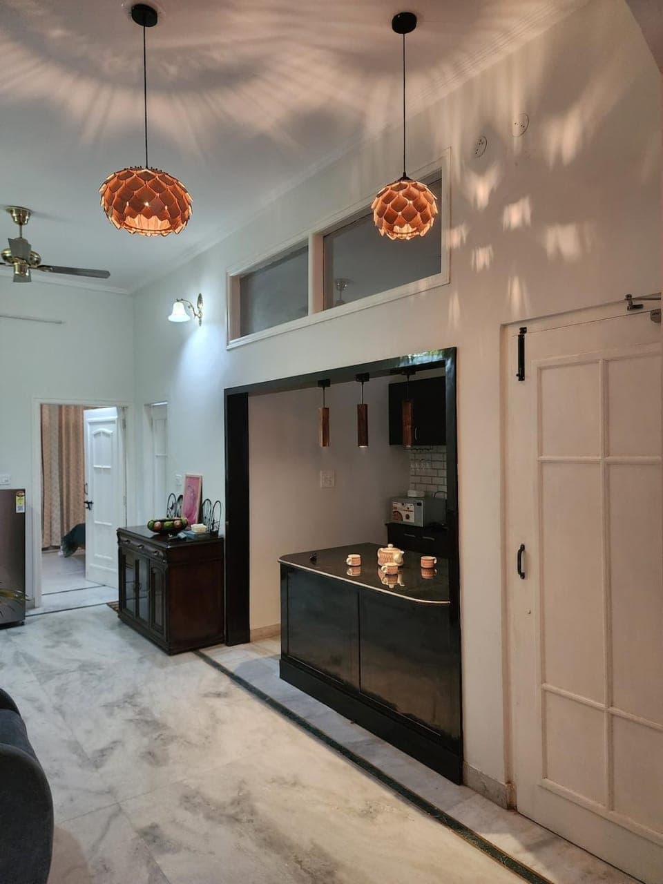 Kitchen or kitchenette, Living room