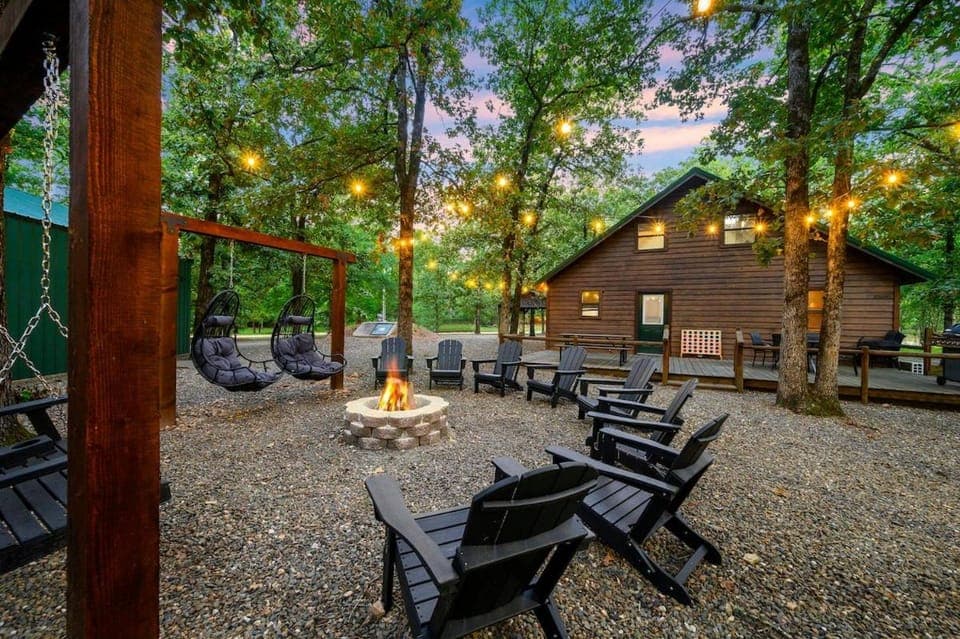 Property building, Patio, Garden, Evening entertainment, fireplace