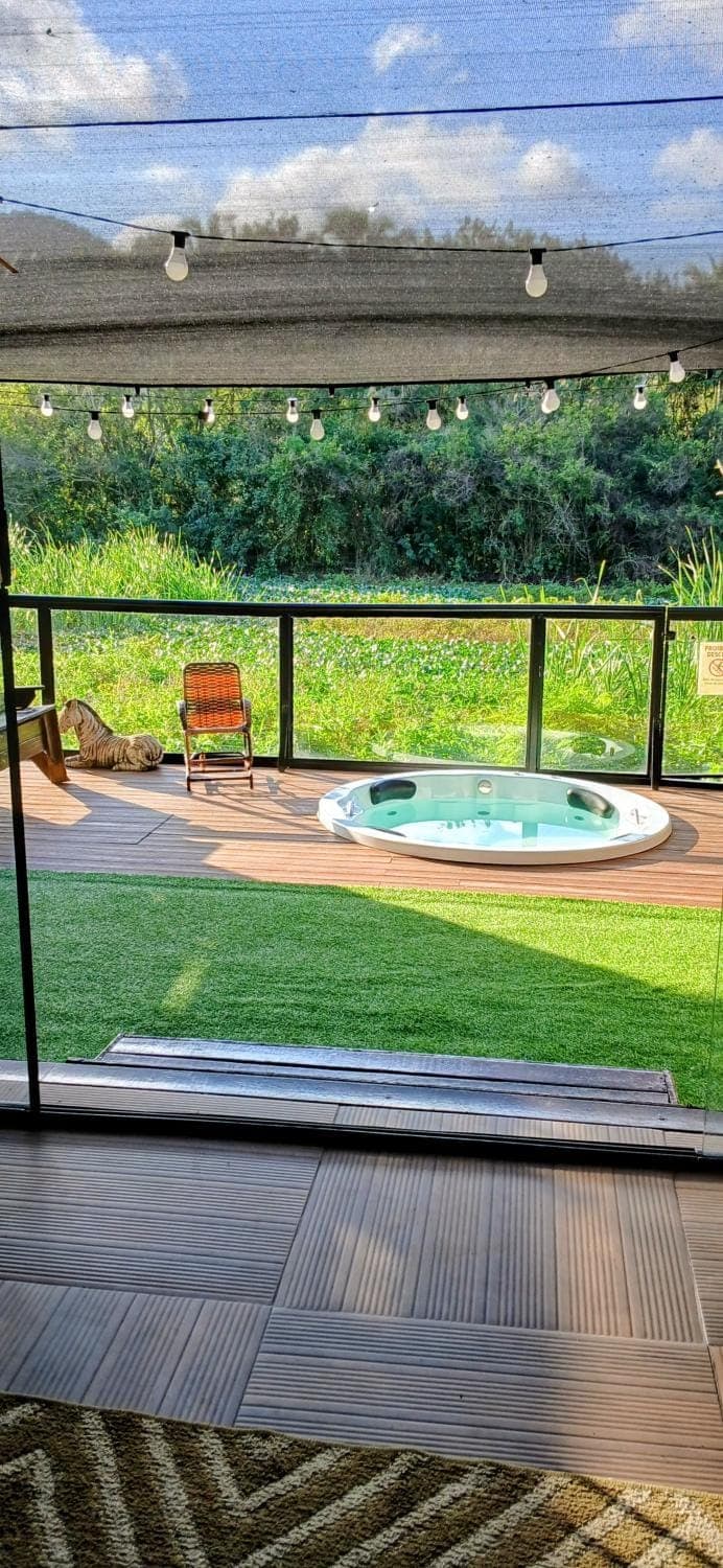 Patio, Day, Open Air Bath