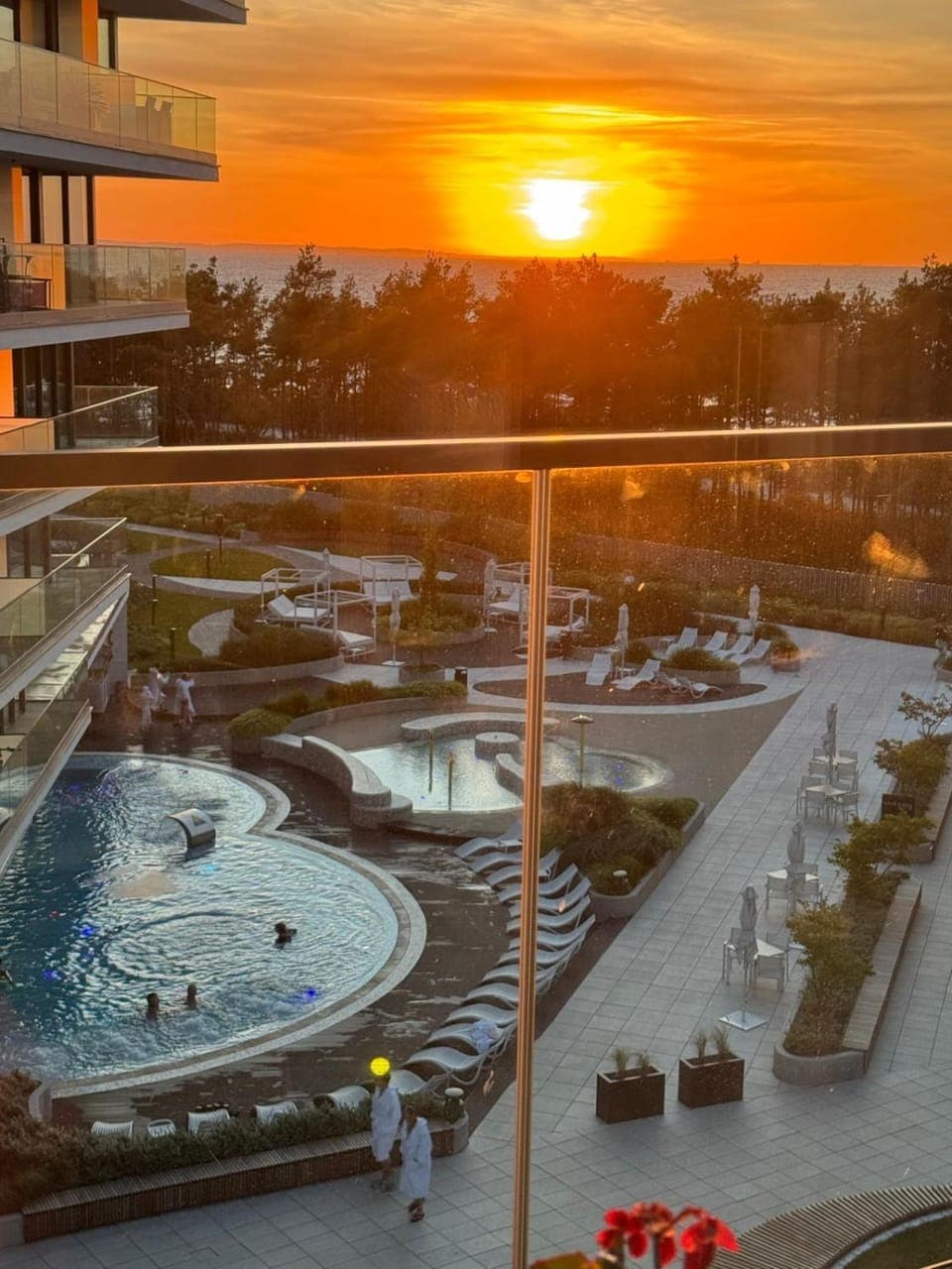 Day, Natural landscape, Swimming pool, Swimming pool, Sunset