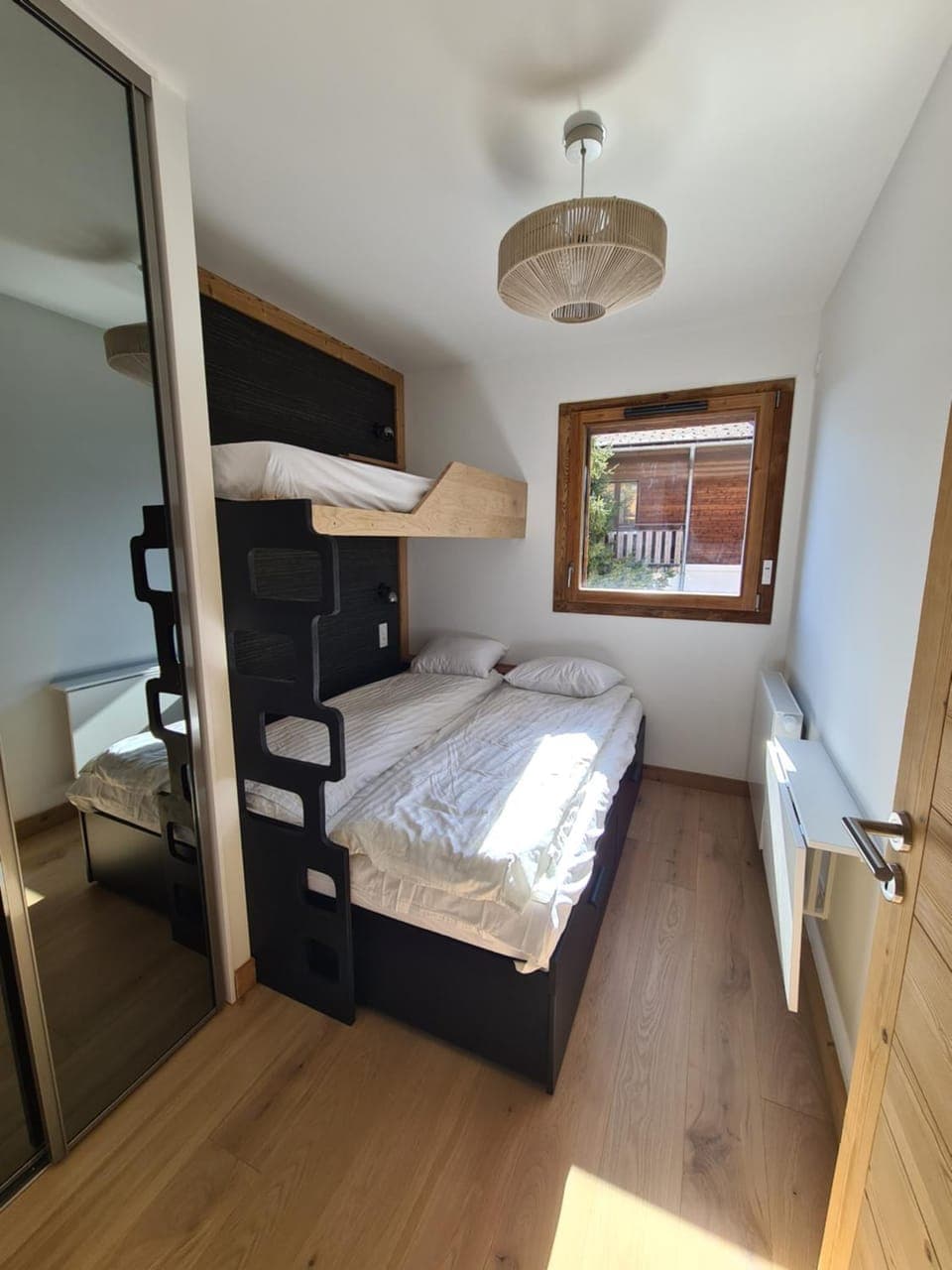 Bed, Photo of the whole room, Bedroom, bunk bed, wardrobe