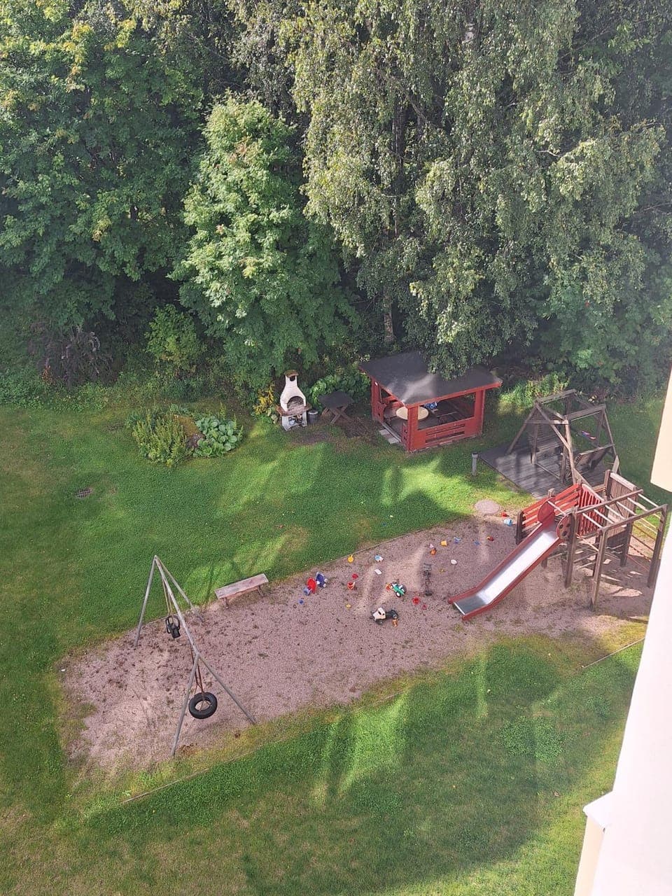 Property building, Facade/entrance, Children play ground
