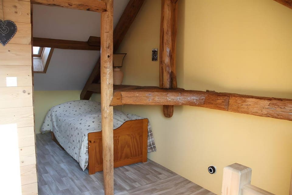 Property building, Living room, Bedroom