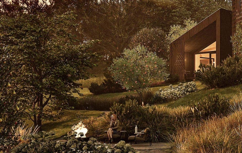 Property building, Garden, Garden view