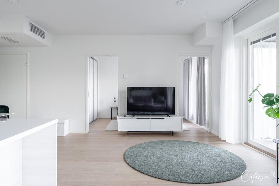 New apartment with sauna, lake and beach Apartment in Finland