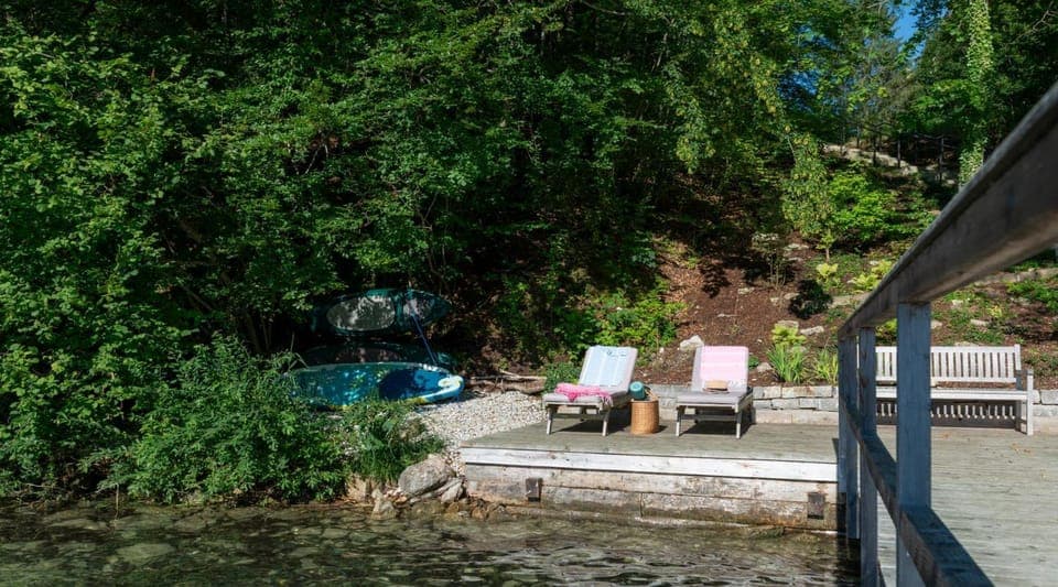 Garden, Pool view, sunbed
