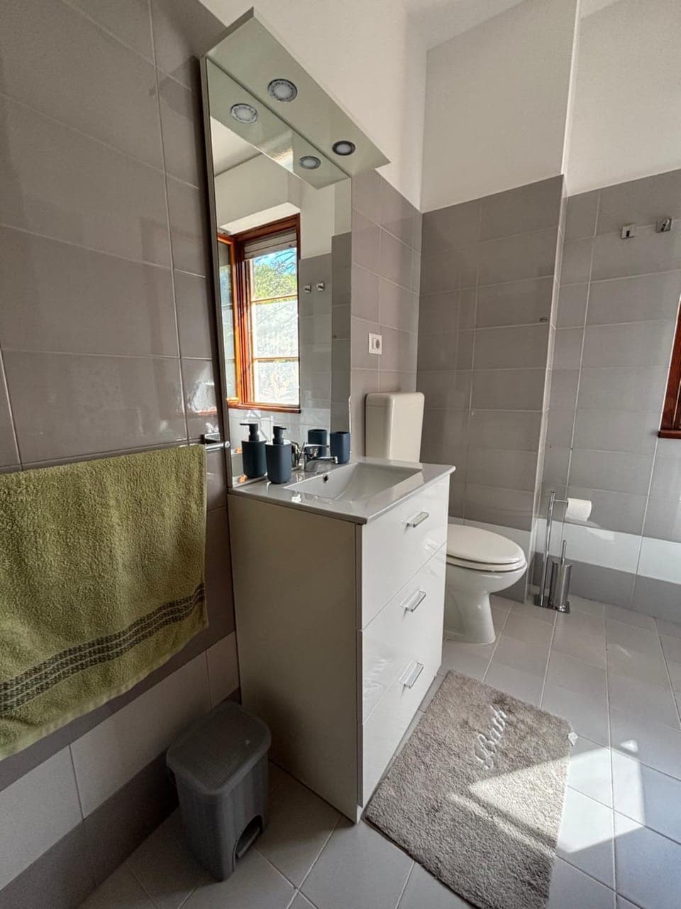 Toilet, Bathroom, towels