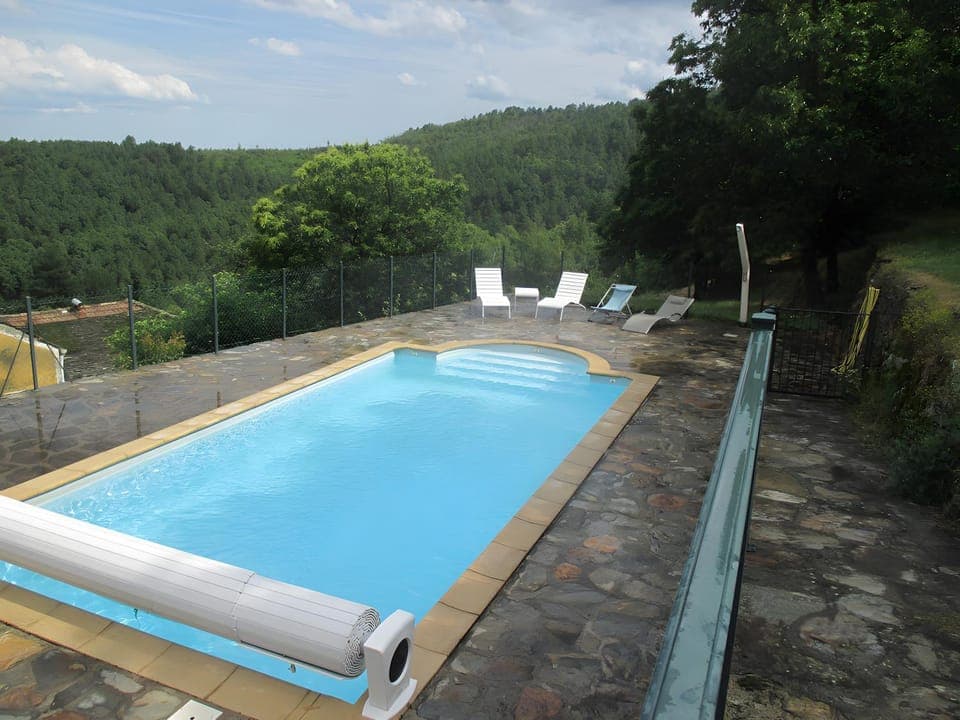 Property building, Living room, Swimming pool