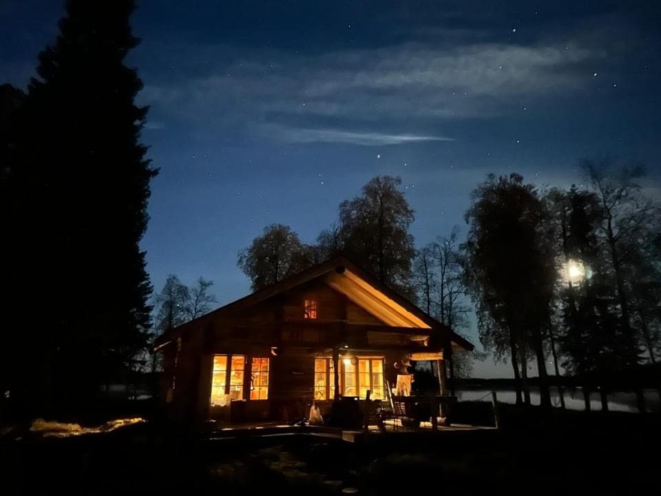 Property building, Night, Natural landscape