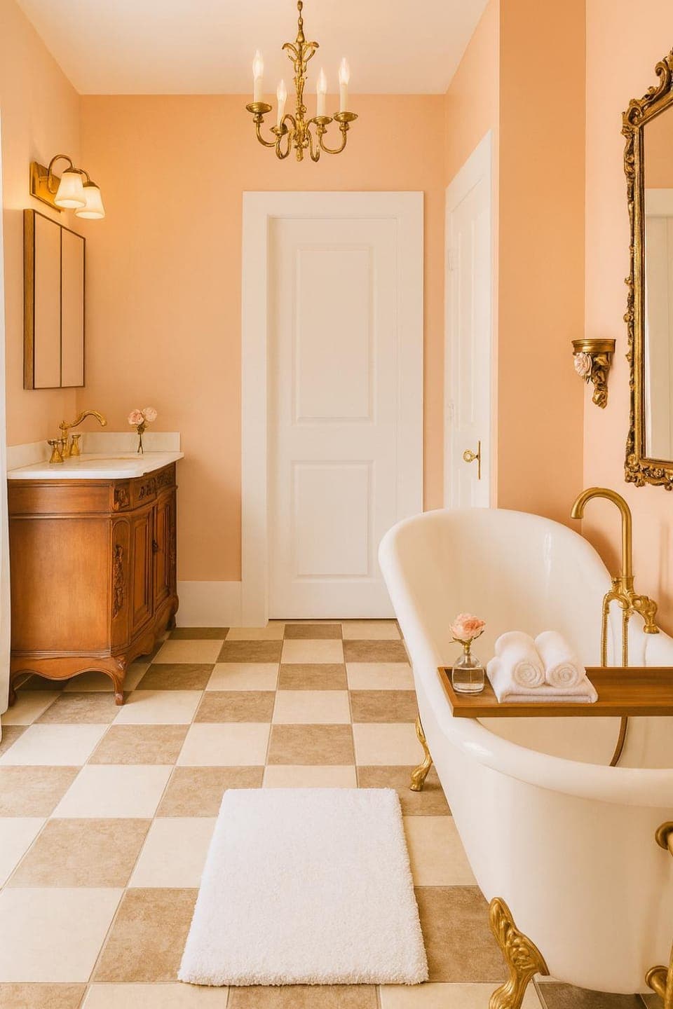 Bathroom, Living room, Seating area